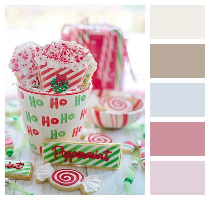 Peppermint Christmas Christmas Cookies Image